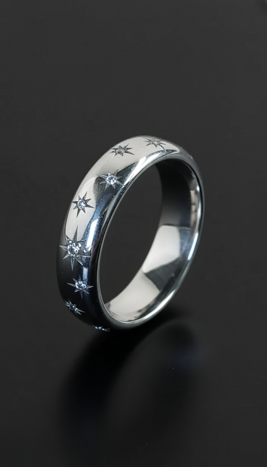 Estrella 02 · Anillo engaste Estrella · Plata 925Ge