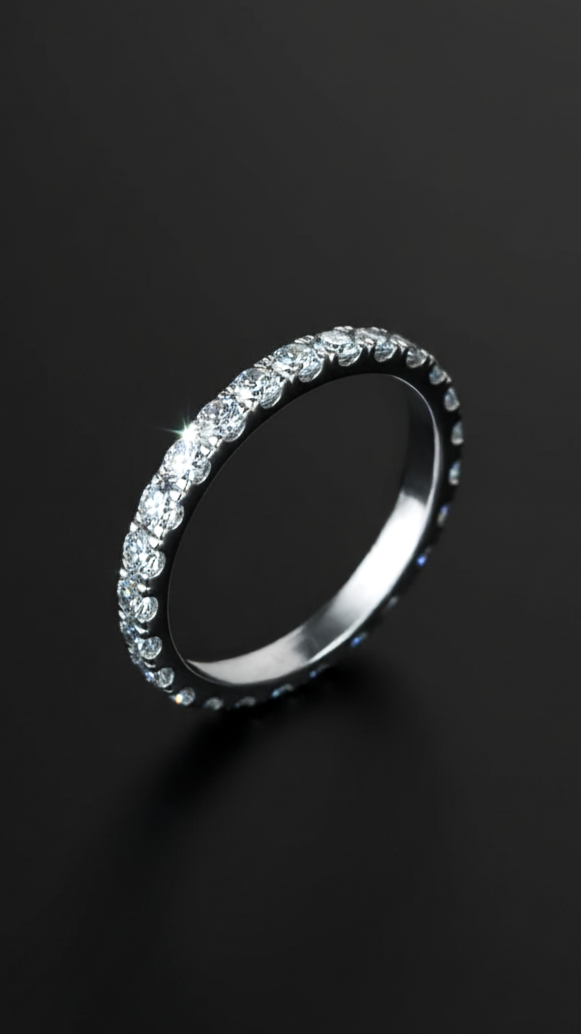 Eternity · Anillo con circonitas · Plata 925Ge
