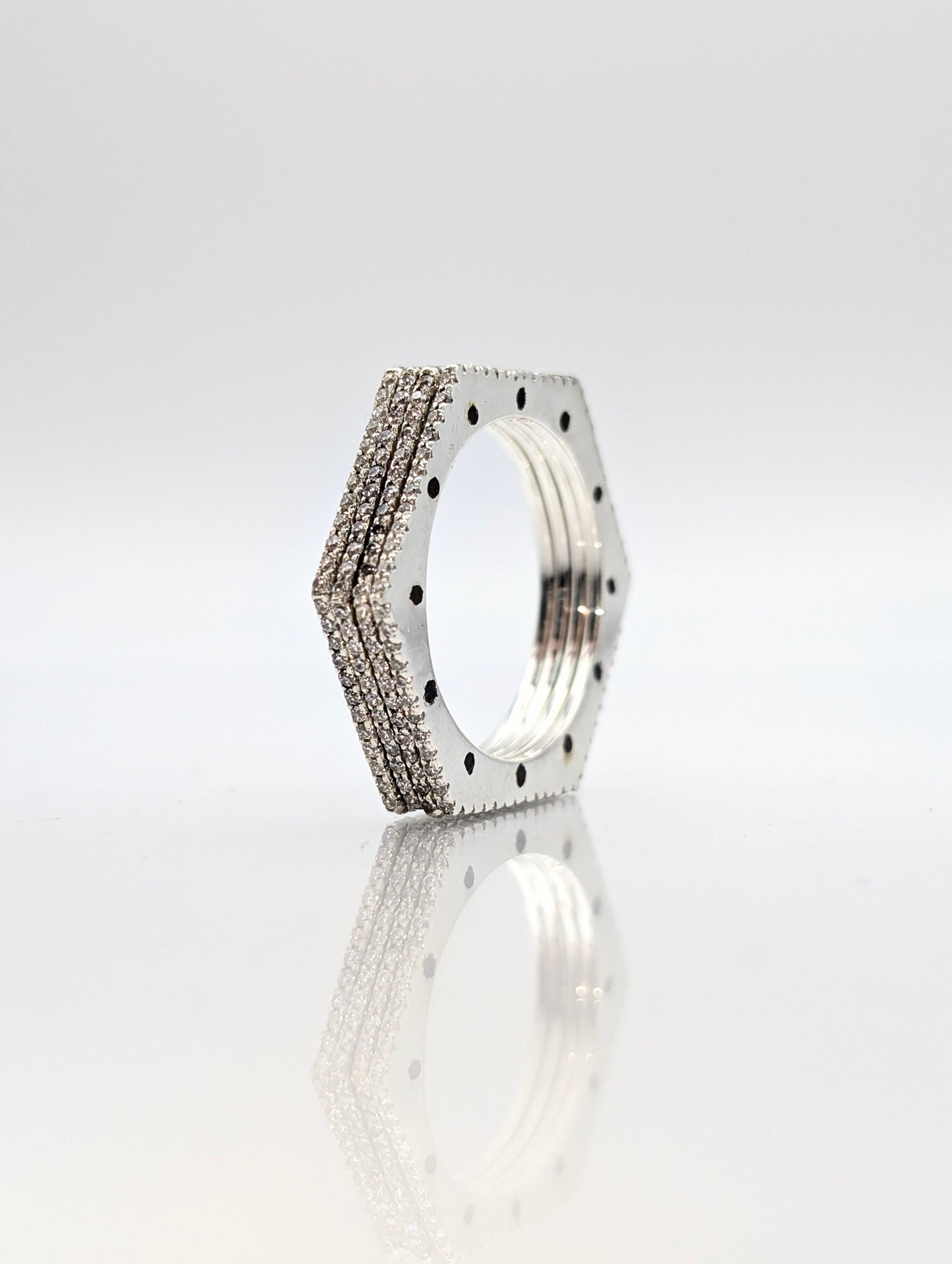 Anillo Hexa · Plata de Ley 925 · 5 mm