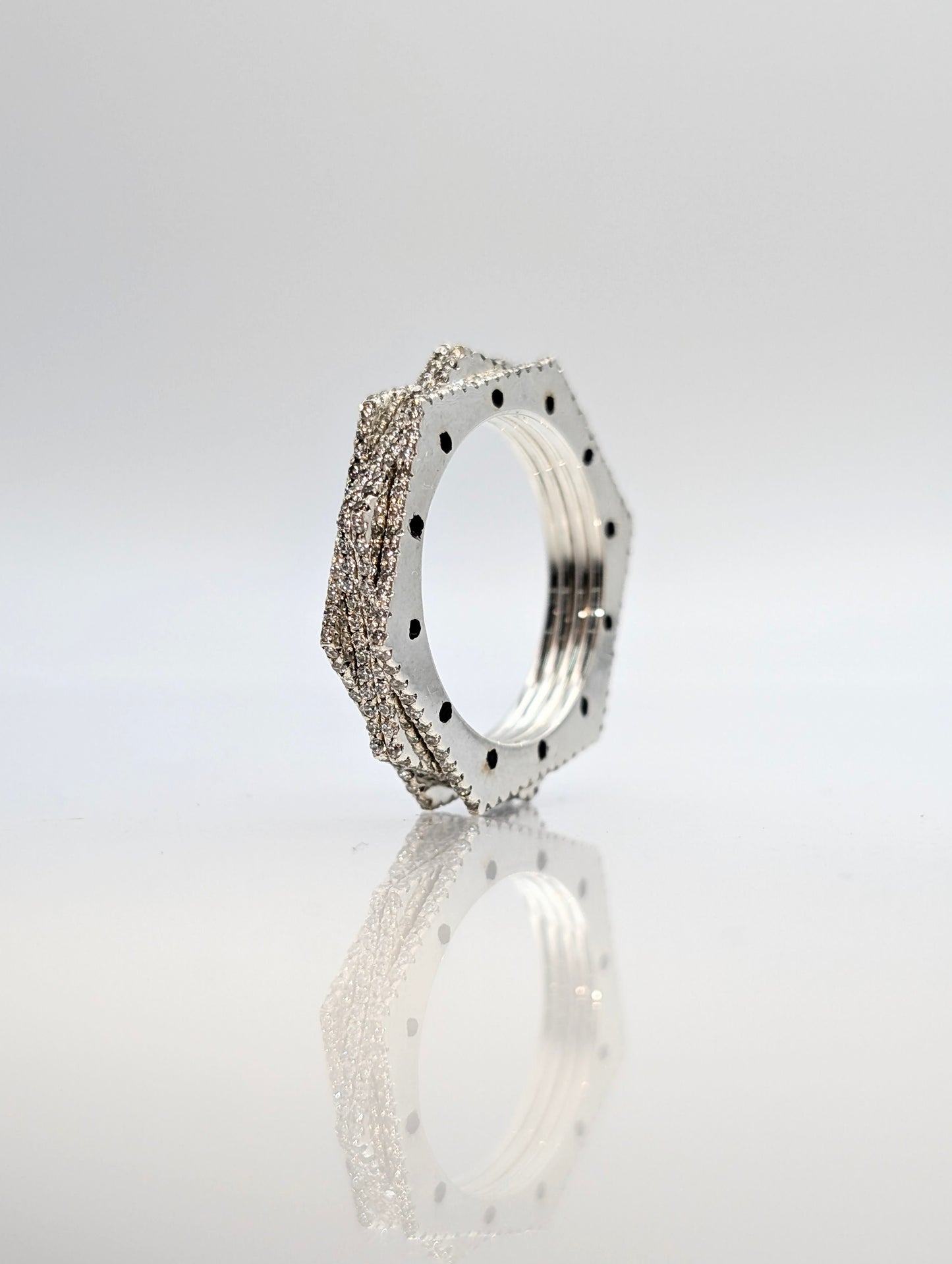 Anillo Hexa · Plata de Ley 925 · 5 mm