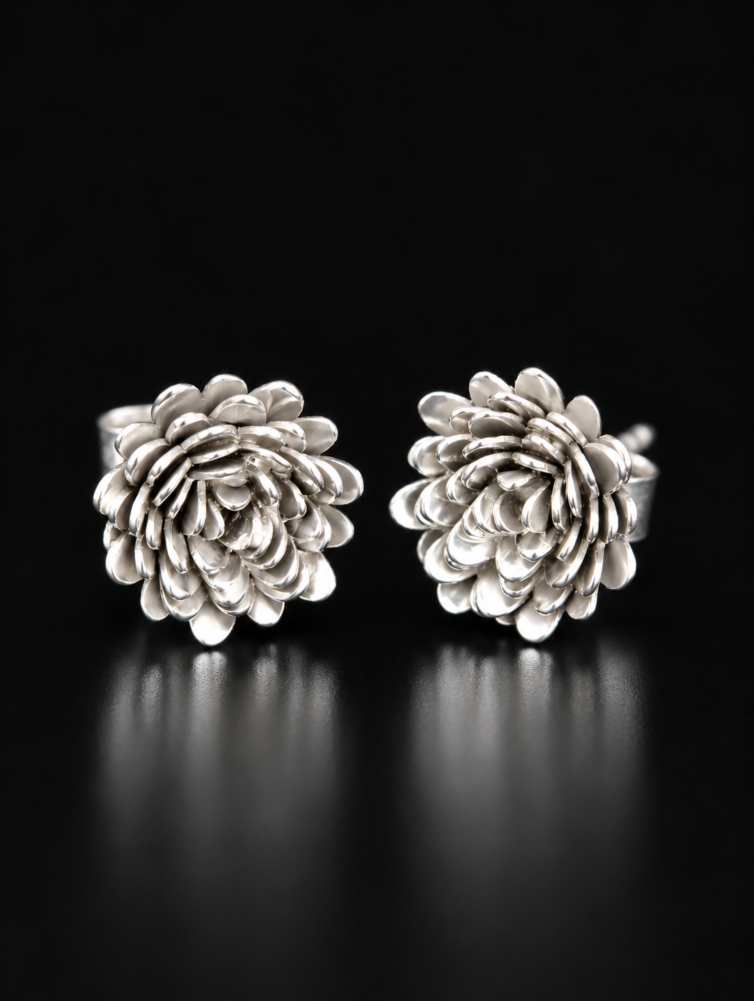Amélie · Pendientes de flor · Plata 925Ge