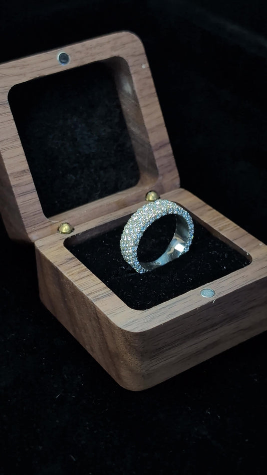 Anillo Pavé Completo · Plata de Ley 925 · 6 mm