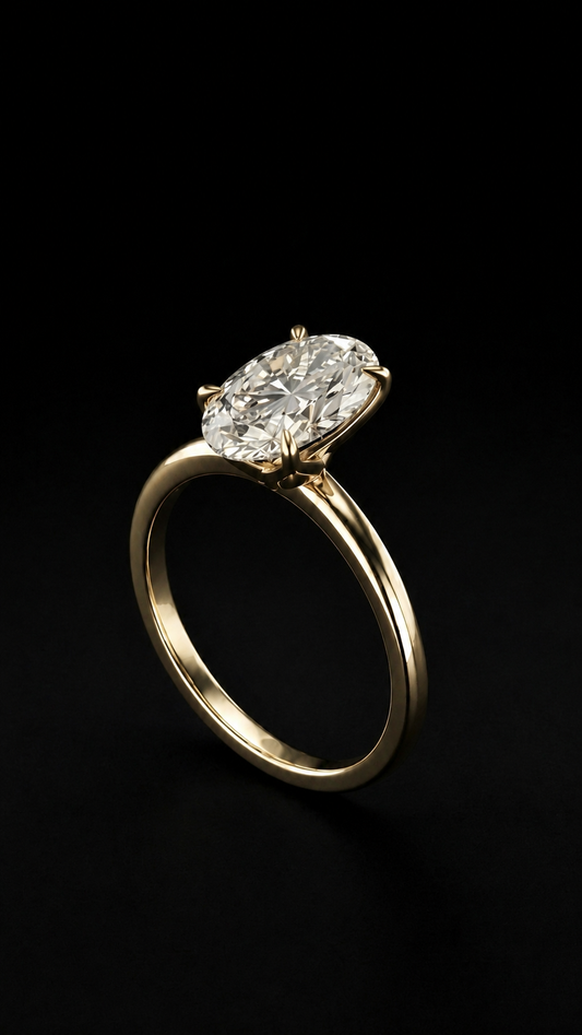 Solitario · Anillo de pedida · Oro 18k