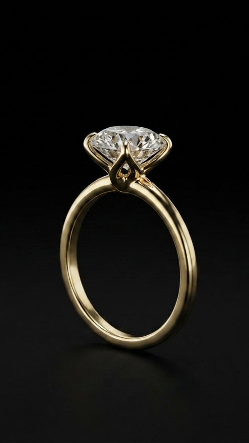 Solitario · Anillo de pedida · Oro 18k
